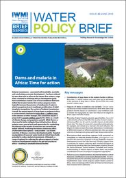 Dams and malaria in Africa: time for action
